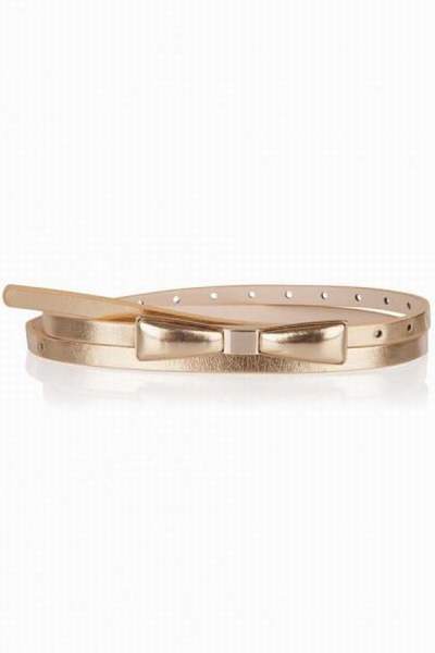 Ceinture Fine élastique Dorée - Réglable Jusqu'à 80cm, Largeur 1cm - Ceinture Femme élégante Pour Robes, Pantalons - 9