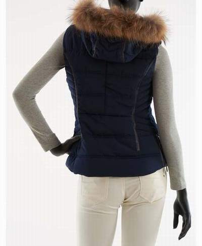 doudoune sans manche avec fourrure